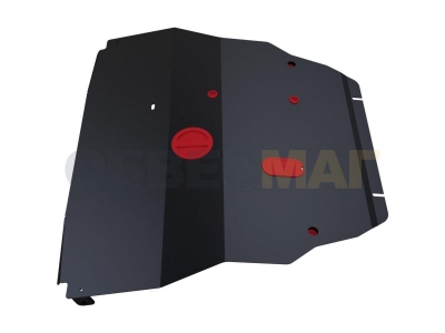 Защита картера и КПП Автоброня для 2,3 сталь 2 мм для Mazda Tribute 2001-2007
