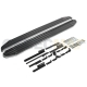 Пороги алюминиевые Rival Premium для Toyota RAV4 2019-2021