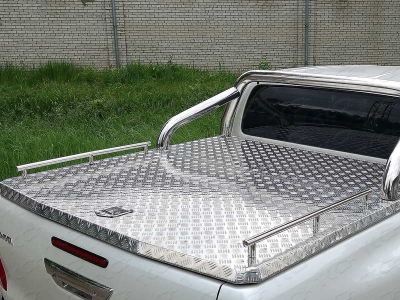 Рейлинг багажника длинный (комплект) ТСС для Mitsubishi L200 2019-2021